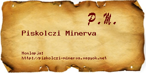 Piskolczi Minerva névjegykártya